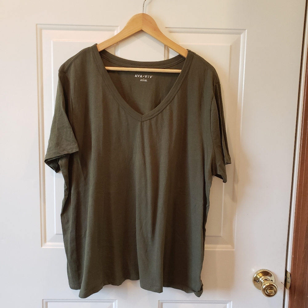 Ava and Viv V-neck Tee